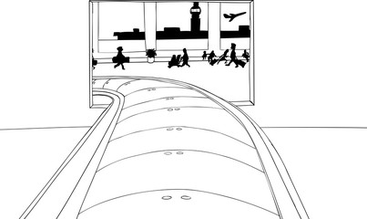 Outlined Portal for Baggage Claim