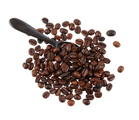 coffee beans on a white background