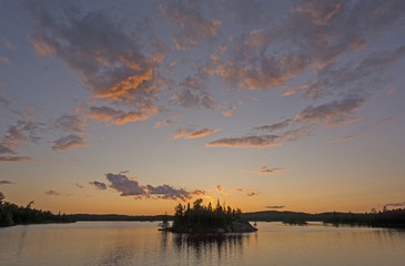 Sunset in the North Woods