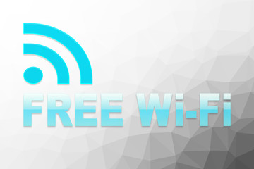 Free wifi sign