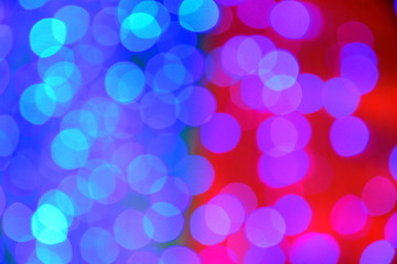 Christmas tree bokeh blurry background.