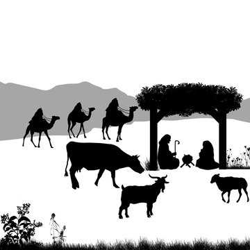 Christmas nativity scene