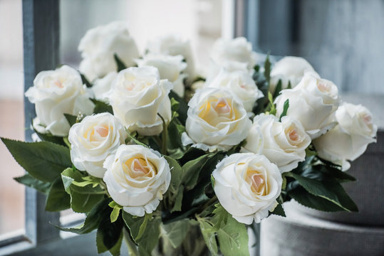 Fototapeta white roses