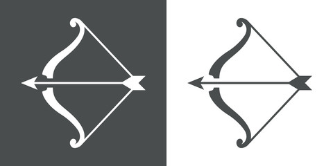 Icono plano arco y flecha #1 - obrazy, fototapety, plakaty