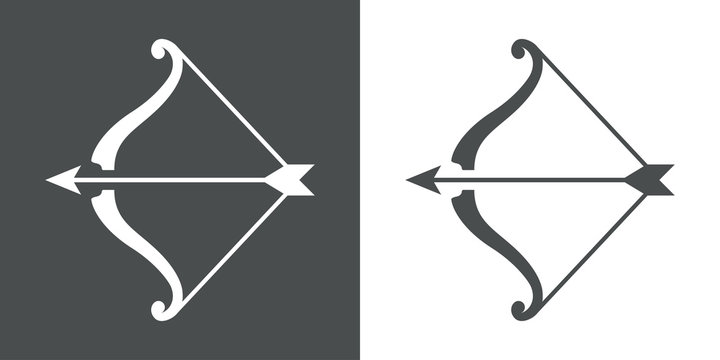 Icono plano arco y flecha #1