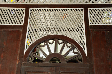 Architectural detail at Tinggi Mosque or Banjar Mosque