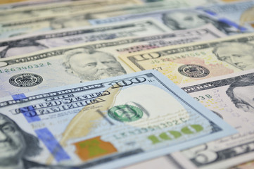 Dollar bank note money for background