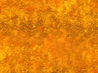 Абстрактная текстура, фон. Ярко желтого цвета. Золотистый песок или краска