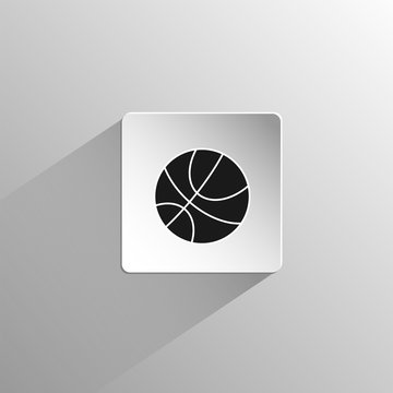 Basketball ball sport black icon