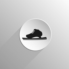 running ice skate black icon