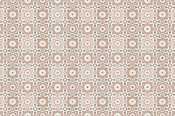 Old ceramic tiles patterns handicraft from thailand In the park