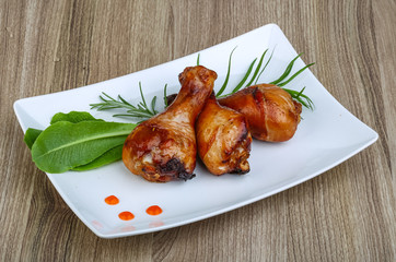 Roasted chicken legs