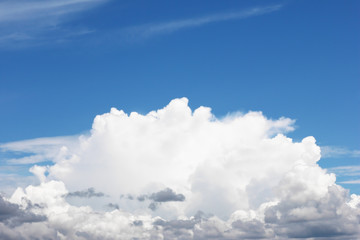 clouds in the blue sky background