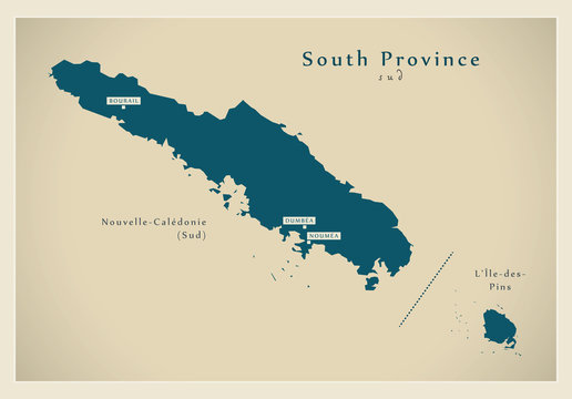 Modern Map - South Province NC