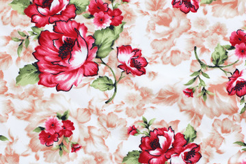 Rose fabric , Rose fabric background, Fragment of colorful retro