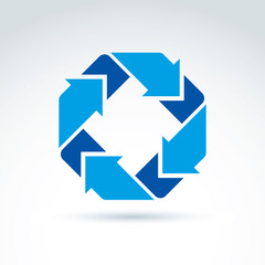 Vector abstract icon, abstract symbol, design element.