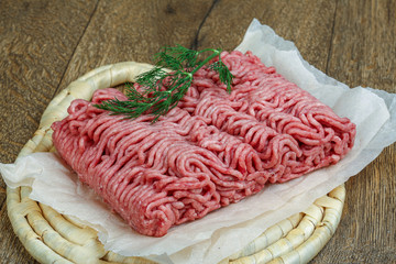 Raw minced beaf