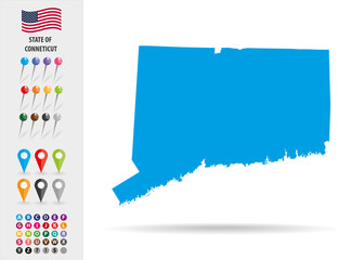 Map State of Missouri USA