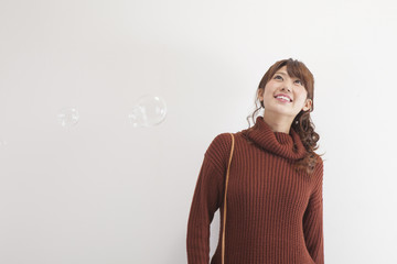 若い女性のポートレート