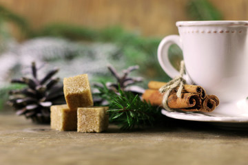 cup cinnamon sugar pine cone Christmas tree