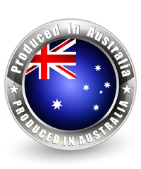 Produced in Australia label