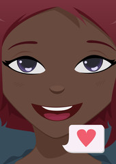 Close-up face