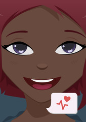 Close-up face