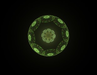 Illustration of Gold glittering star dust circle