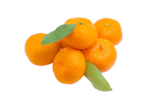 Small pile of a mandarin oranges