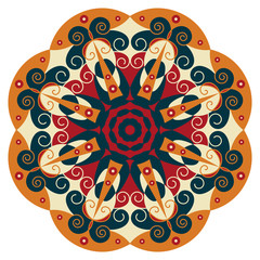 Round ethnic pattern