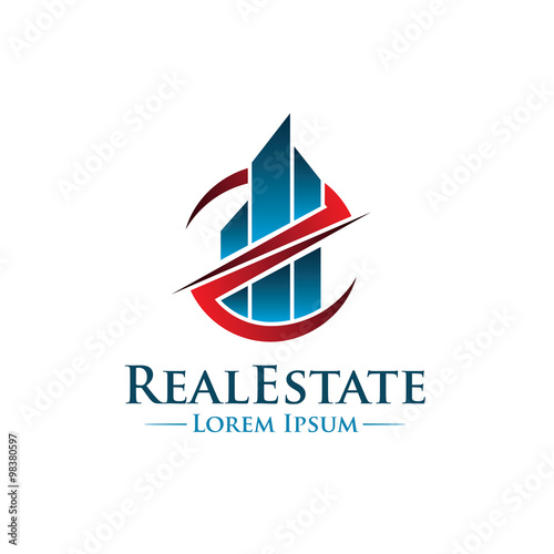 "Modern Real Estate Consulting Logo" Stock image and royaltyfree vector files on