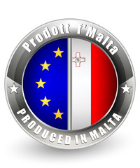 Produced in Malta and EU label