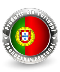 Obraz premium Produced in Portugal label