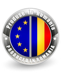 Produced in Romania and EU label