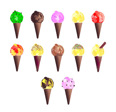 Ice Cream Cone Icons
