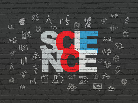 Science concept: Science on wall background