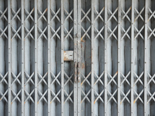 The background image of the old steel shutter