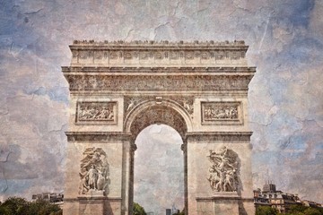 Fototapeta na wymiar Triumphal Arch retro