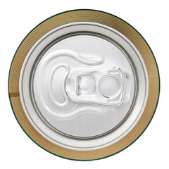 Aluminium drinks can from above (with clipping path)