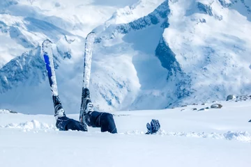 Rolgordijnen Adult skier © 2xSamara.com