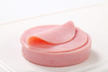Thin slices of lean ham