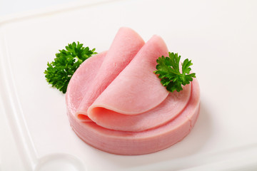 Thin slices of lean ham