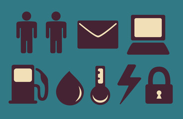 Different Industries Icon Set