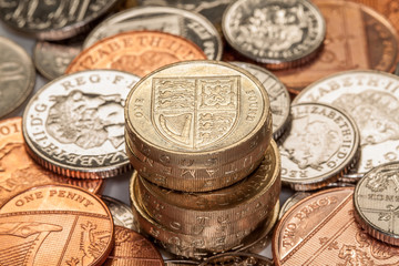 Pile of British Coins