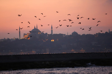 Istanbul silhouette.