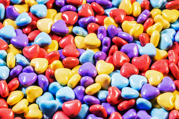 background of colored gum