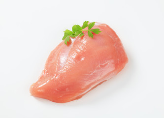 Raw turkey breast fillet