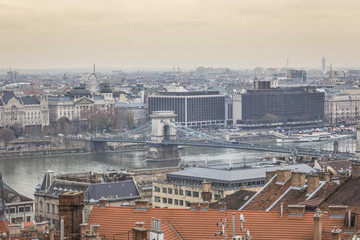 Panorama of Budapest - the capital of Hungary