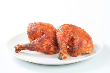 Garlic roasted chicken legs