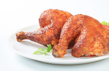 Garlic roasted chicken legs